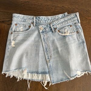 AGOLDE Criss Cross Skirt